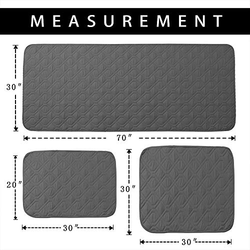 Sunnytex Waterproof Dog Bed Cover Dog Mat Pet Pad Pet Blanket For Couch Sofa Bed Mat Anti-Slip Furniture Protrctor(30" 70",Dark Grey) #TOP6