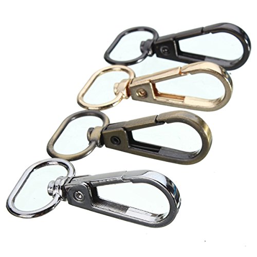 Trimming Shop Argento Aragosta Artiglio Molletta Trigger Clip Girevole Gancio Attaccato Con D-Ring Per Cinghie, Zaino, Elementi Di Fissaggio Cinturino, Cucciolo Collari E Borsa Accessori - Foto 11