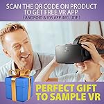 DESTEK V5 VR Headset for Phone, 110° FOV VR Goggles, Eyes Protected Anti-Blue HD Lenses Virtual Reality Headsets for iPhone 15/14/13/12/11, Samsung, Android - Black - Image 5