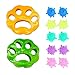 Elinala Attrape Poil Machine a Laver, Boule Anti Poil, Capteur de Fourrure de Machine à Laver pour Animaux de Compagnie Doux Réutilisable 12PCS pour Enlever la Fourrure de Chat et de Chien