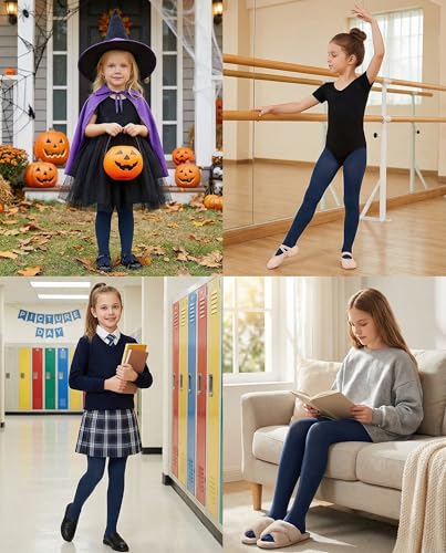 Image of leg elegant Ballet Footed Dance Tights for Toddler and Kids Girls 50D