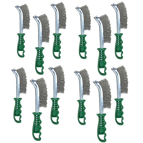 Brosse spid x12 pour panneau acier inoxydable qui dérouille la main