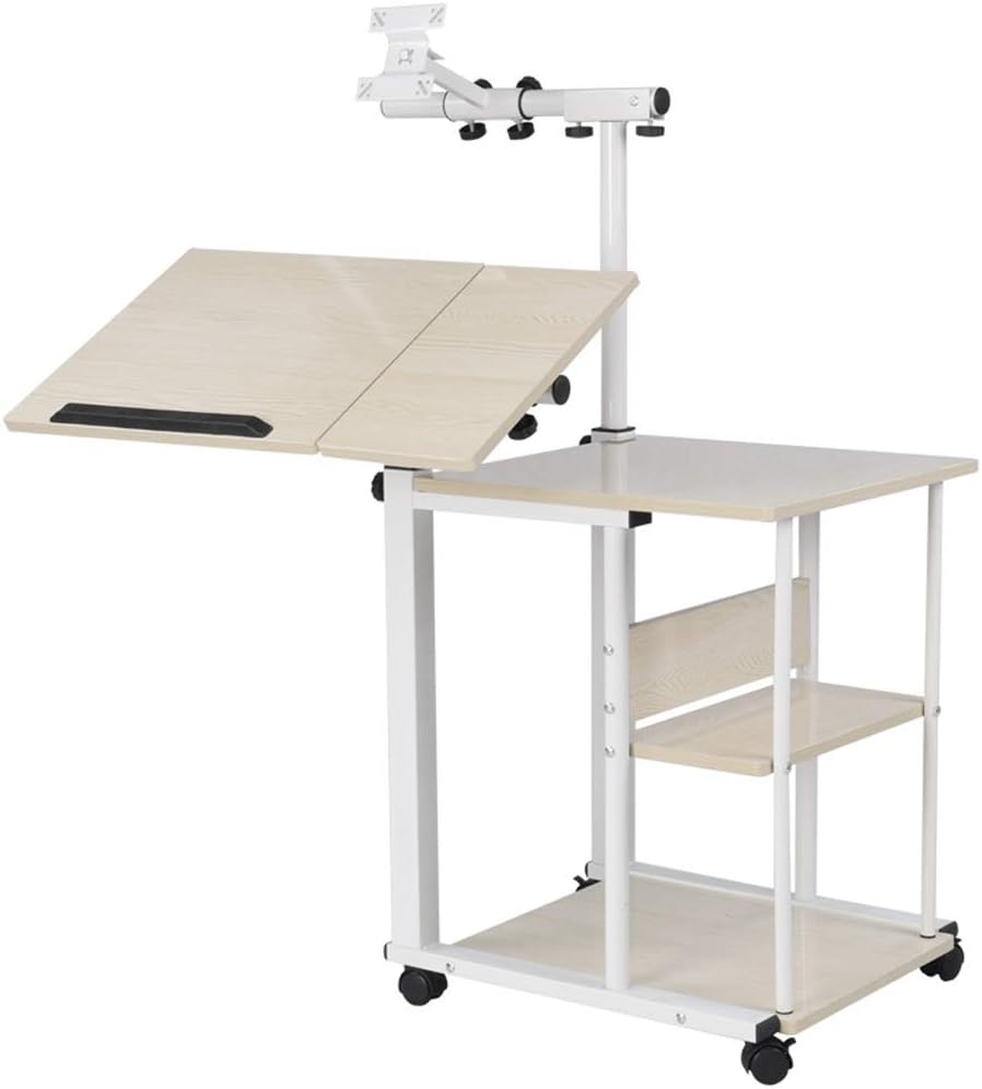 scrivania portatile per computer portatile con spazio di archiviazione