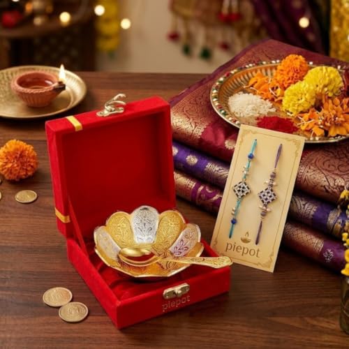 Image of Rakhi for Brother l Rakhi Gift Set l Rakhi Gift For Brother l Rakhi with Gift Bowl Set