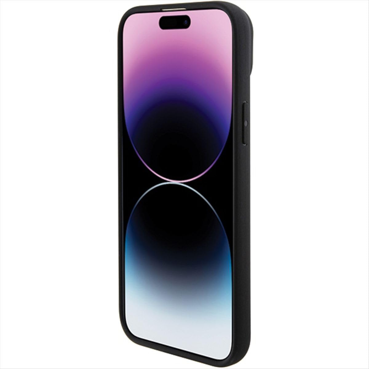 BMW BMHCP15SSLLBK - Custodia in pelle per iPhone 15 da 6,1", colore: Nero