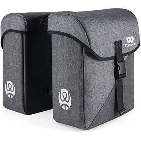 HONGYEA Fahrradtasche Doppeltasche,Dreidimensionale Fahrradtaschen für Gepäckträger | 35L Große Fahrradtaschen | Fahrrad Tasche mit wasserdicht Regenschutz | Gepäckträgertaschen für ebike MTB Rennrad Cover