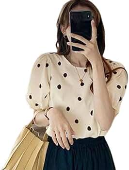 epa／ホワイト ドット柄 半袖ブラウス epa／ホワイト ドット柄 半袖ブラウス epa／ホワイト ドット柄