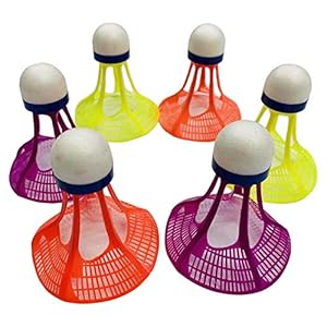 Vecksoy 3 STKS Badminton Premium Nylon Veer Shuttles Ballen Winddicht Stabiliteit & Duurzaamheid Hoge Snelheid Veer…