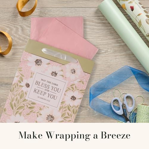 Image of Christian Art Gifts Large Gift Bag with Tissue Paper, Lord Bless You
