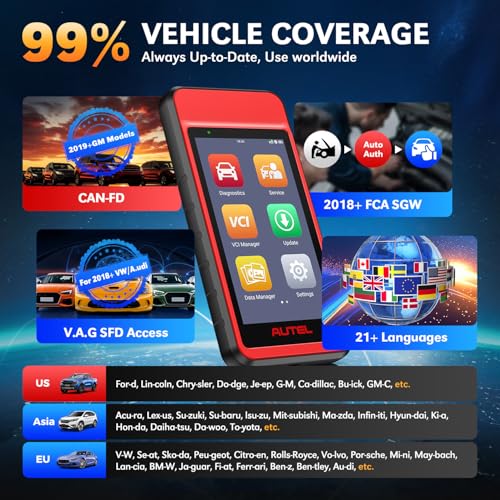 Autel MD909 PRO MaxiDiag OBD2 Scanner, 2026 MD909PRO BT Lite of MaxiCOM MK808S MX808S MK900, CAN FD, All System Diagnostic Tool, Up of MD906 PRO MD808 MD806, 11 Service, Battery Test, Free Update, FCA - Image 8