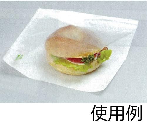 バーガー袋 No.15 無地4000枚（100枚×40）｜foodware+ カトラバーガー袋 No.16（片面透明フィルム） 4000枚