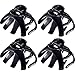 Bememo 4 Pieces Large Grip Octopus Clip Spider Hair Claw Octopus Jaw Hair Claw Clips for Thick Hair (8.5 cm, Black)