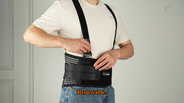 Image of Plus Size Work Back Brace for Heavy Lifting Safety - Back Support Belt with 2 Suspender Straps & Bionic Lumbar Panel, 360 Posture Protection for Men Women in Construction, Warehouse 2XL /3XL