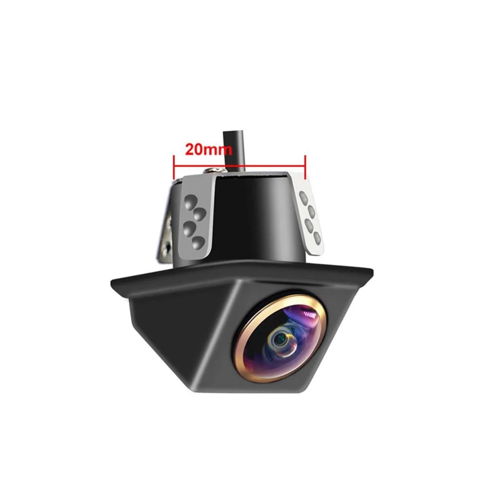 Cámara De Visión Trasera Grados Hd Cámara De Visión Trasera Universal Para Coche Gran Angular 180 Grados Nocturna Respaldo Automático Resistente Al Agua(AHD CVBS 1080P)