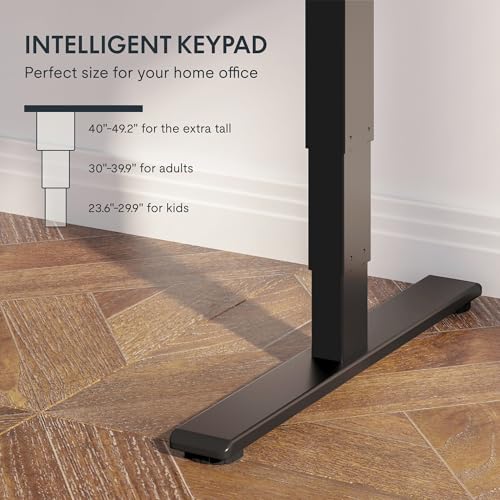 FlexiSpot E6 Bamboo 3-Stage Dual Motor 60 x 30 Electric Standing Desk Sit Stand Up Desk, Holds 220 lbs, Adjustable Height w/ Memory Presets, Solid Bamboo Desktop & Black Frame, Ships in 2 Boxes - Image 2