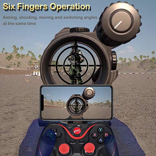 Megadream ND72BK Android Gamepad Controller, Wireless Key Mapping Gamepad Joystick Perfect For Call Of Duty & Pubg Mobile & More, Compatible For Samsung Galaxy Htc Lg Other Phone thumb #1