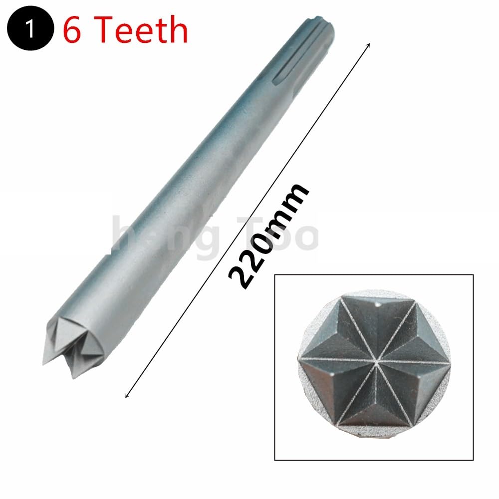Martillo eléctrico SDS Plus de 6/22/33 dientes, cincel y pala for quitar baldosas, ladrillos, hormigón y paredes.(6 Teeth)