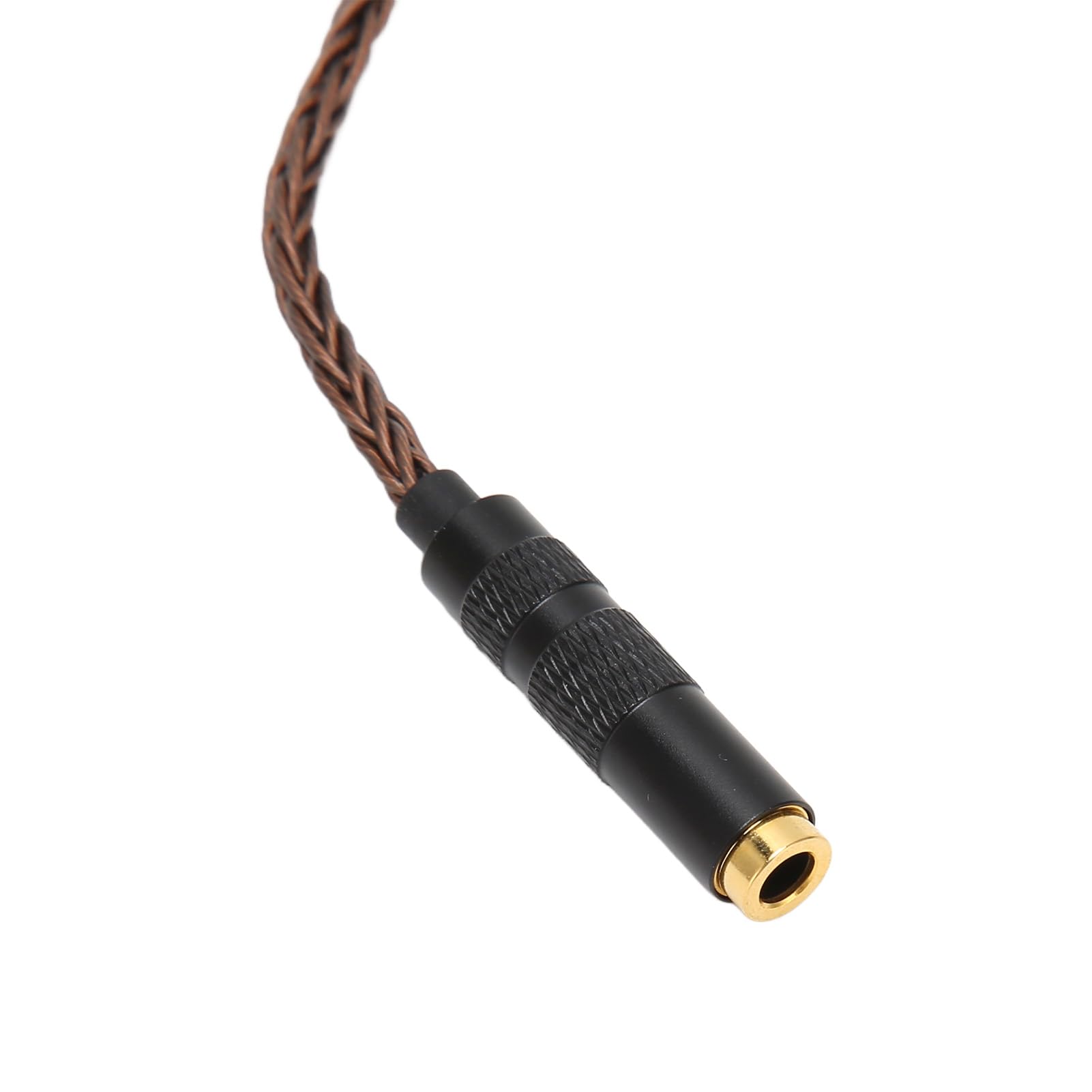 Cavo Adattatore Maschio Bilanciato da 4,4 Mm Femmina a 3,5 Mm Stereo, Connettori Placcati in Oro Filo di Rame a Cristallo Singolo, Cavo Adattatore per Cuffie (Bronzo)