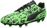adidas fußballschuhe kinder nocken Hybride Außensohle (FG/AG) Puma Unisex-Kinder ONE 19.4 FG/AG Jr Fußballschuhe, Grün (Green Gecko Black-Charcoal Gray), 37.5 EU