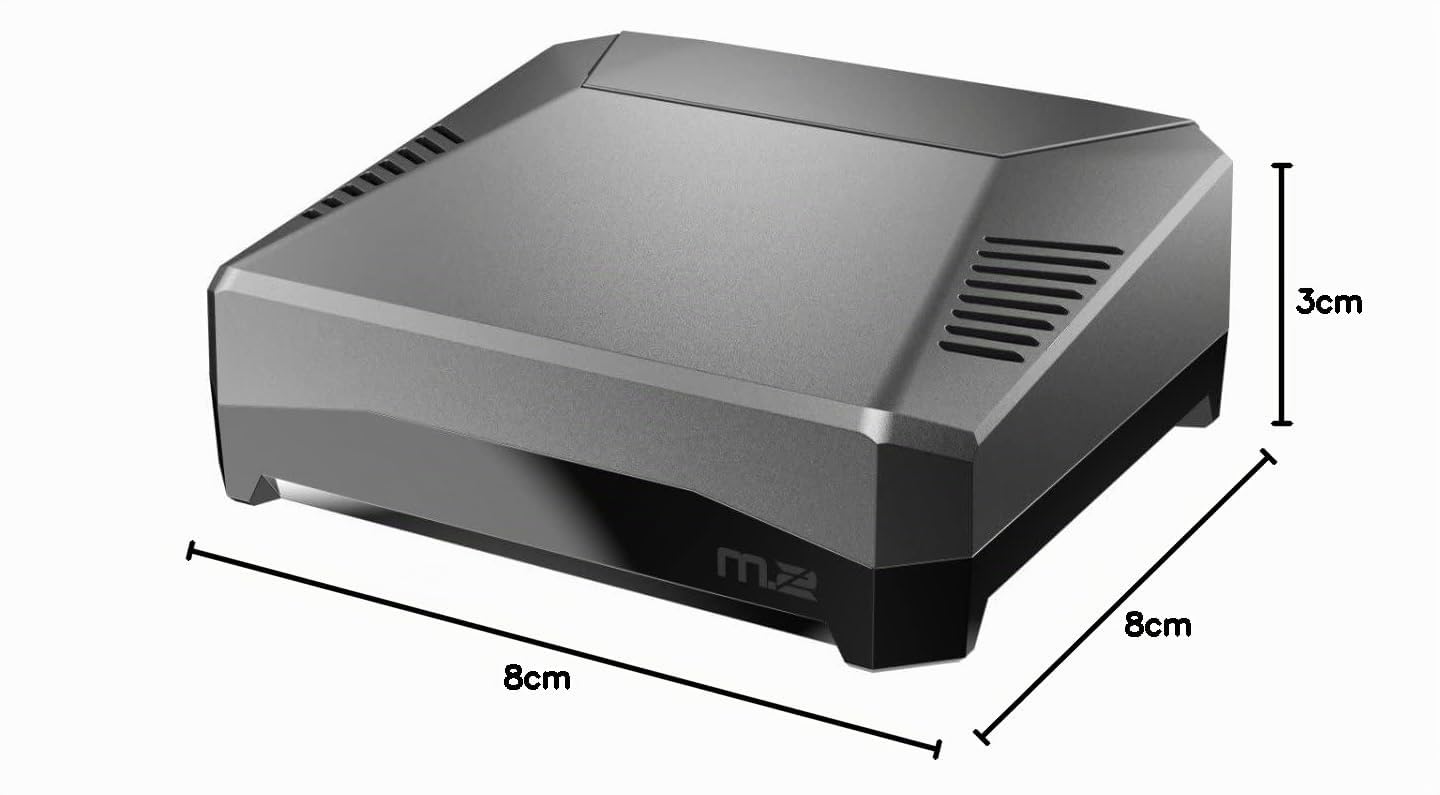 Argon ONE M.2 Aluminium-Gehäuse für Raspberry Pi 4 mit SATA SSD-Unterstützung | Einschaltknopf und Lüfter | Kompatibel mit B Key und B+M Key