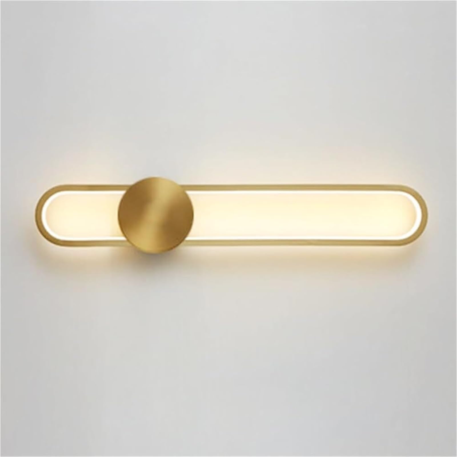 HCZKIUJY Long Modern Linear Wall Lamp - Indoor Wall Sconce Fixture, Strip Wall Light for Living Room, Bedroom, and Hallway Wall Wash Lighting(Gold-60cm)