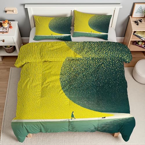 Parure de lit motif ciel étoilé avec fermeture éclair invisible pratique