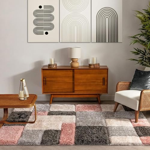 Image of Carpet for Living Room 6x8 feet, Bedroom and Hall Handmade Microfiber Cozy Soft and Fluffy Shaggy Area Rug with 2 inch Thick Anti Skid Carpet Rug2