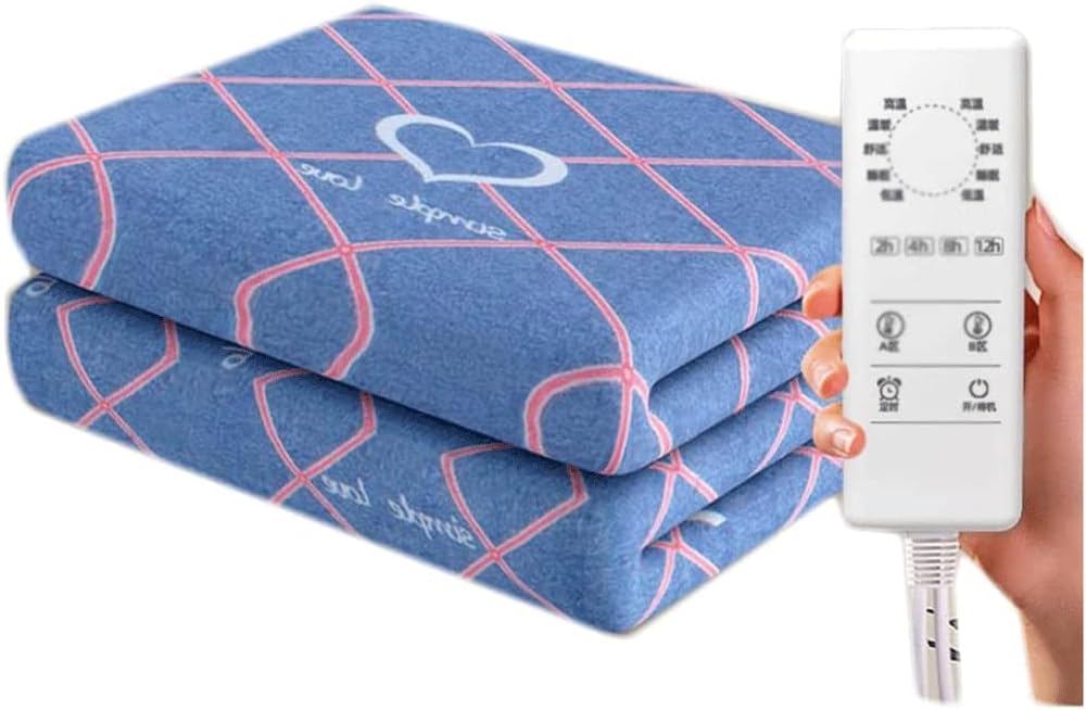 PAASHE Electric Blanket Soft Heated Blanket King Size