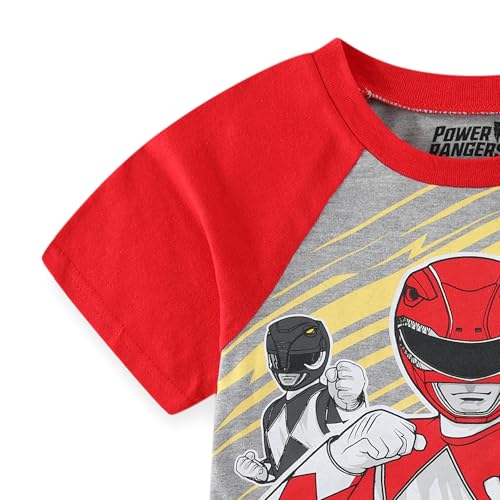 Image of Power Rangers Boys Short Sleeve T-Shirt and Shorts Set for Toddler and Big Kids