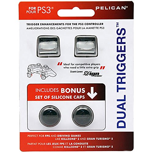 PDP Pelican PS3 Dual Triggers with Bonus Silicone Caps
