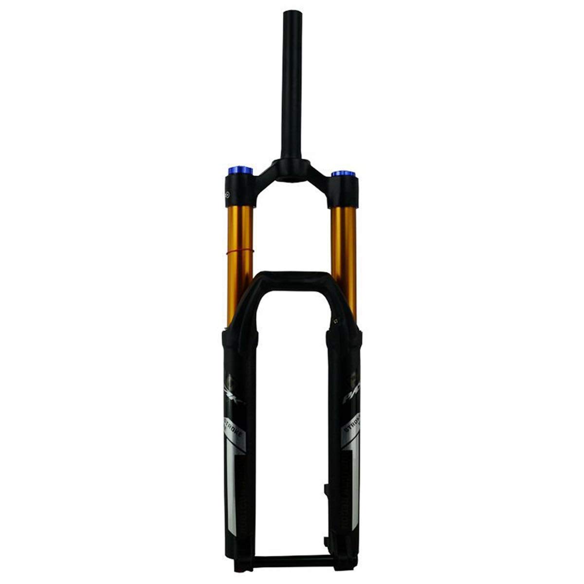 WIQUYBML MTB Air Suspension Fork 26/27.5/29in Bike Front Forks With Rebound Adjust 1-1/8 Thru Axle 15 * 110MM Travel 140mm Shoulder Control