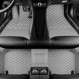 XXPLB Customize All-Weather Protection Luxury Leather Floor Mats for Cars, SUVs, and Trucks According to Automotive Model (3D Grey Floor Mats)