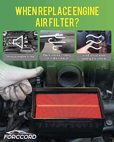Image of 2-Pack Engine Air Filters for 2018-2025 Volkswagen Atlas 2.0L 3.6L | for 2020-2025 Atlas Cross Sport 2.0L 3.6L Replace#3QF129620, Engine Filter Replacement Car Accessories
