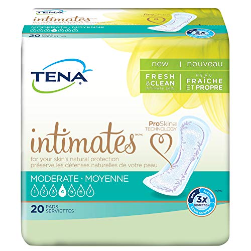 Tena Intimates Moderate Regular Incontinence Pad for Women, 20 Count