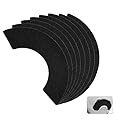 Ruisenda 8 Pack Activated Carbon Filters Compatible with Litter-Robot 4, Pre-Cut Cat Litter Box Filter Replacement Filters to Absorb Odors & Controls Moisture