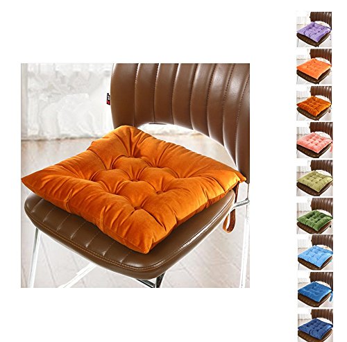 Worsendy Cojines para Silla, Cojines para Silla de Cocina,Cojines de Asiento Cojín Amortiguador de Sillas Comedor Al Aire Libre Jardín Muebles Decoración (Naranja)