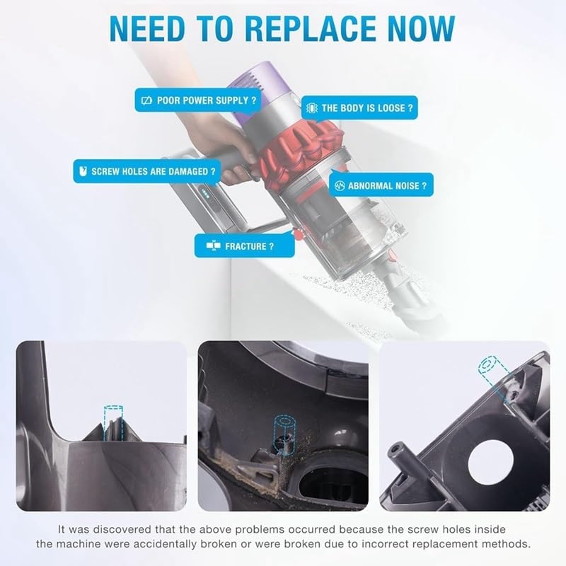Aspirapolvere Corpo Principale Gruppo di Servizio Alloggiamento, Compatibile con Dyson, V8 SV10, Sostituzione Alloggiamento Corpo Principale Gruppo, Parti di Ricambio for Aspirapolvere