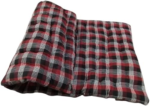 Ag Soft Cotton Foldable Bed Mattress, Firm Gadda For Floor & Bed, Single Size Mattress (72 X 36 Inches) (Single Heavy Check)
