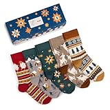 Dodo socks - Lustige Bunte Socken aus Baumwolle – Unisex für Damen, Herren – Große Auswahl an Funny Motiven – Premium Qualität, 5 Paar (42-43, St.-NikolausBox)