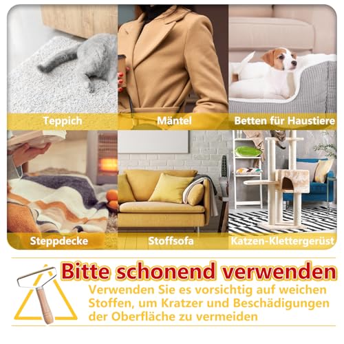 Birllaid Fusselrasierer Tierhaarentferner 2er Pack Tragbarer Fusselentferner Katzenhaarentferner Fusselbürste Kleiderbürste für Sweater Woven Coat, Teppich, tierhaar,Strick