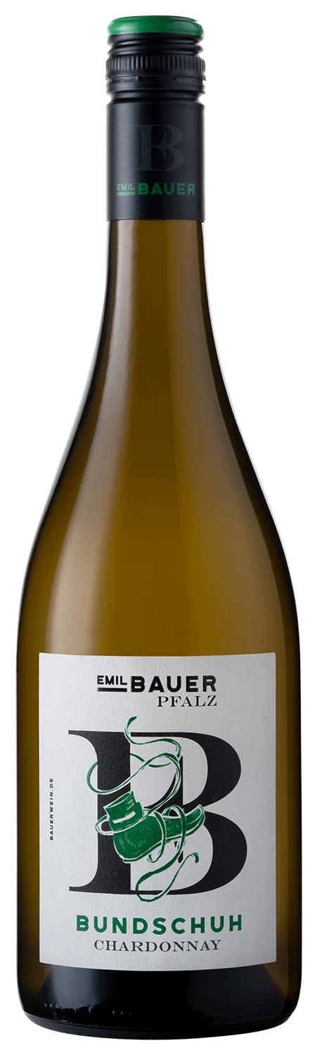 Emil Bauer Weiß „Bundschuh“ Chardonnay, Trockener Wein Aus Der Pfalz (1 X 0.75L)