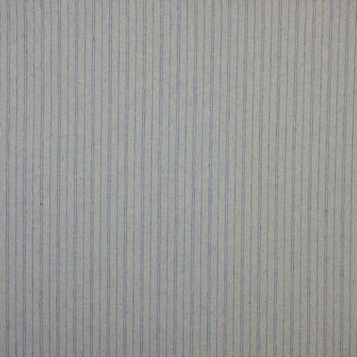 Tissu en toile recyclée Twill coton chanvre bleu jeans au mètre