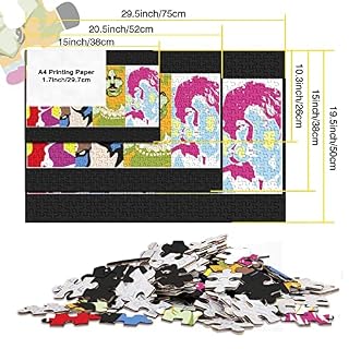 The Beatles Puzzle Adulte – Puzzle 1000 P – Photo De Groupe de Rock Musique – Adultes Et Enfants – Puzzle De Qualité Supérieure 1000pcs (75x50cm) - Les Beatles, Paul McCartney, John Lennon, RIngo Starr, George Harrison The Beatles Puzzle Adulte - Puzzle 1000 P - Photo De Groupe de Rock Musique - Adultes Et Enfants - Puzzle De Qualité Supérieure 1000pcs (75x50cm) – Image 5