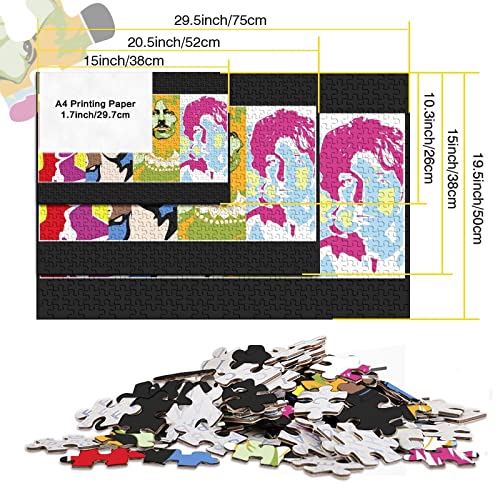 The Beatles Puzzle Adulte – Puzzle 1000 P – Photo De Groupe de Rock Musique – Adultes Et Enfants – Puzzle De Qualité Supérieure 1000pcs (75x50cm) - Les Beatles, Paul McCartney, John Lennon, RIngo Starr, George Harrison The Beatles Puzzle Adulte - Puzzle 1000 P - Photo De Groupe de Rock Musique - Adultes Et Enfants - Puzzle De Qualité Supérieure 1000pcs (75x50cm) – Image 6