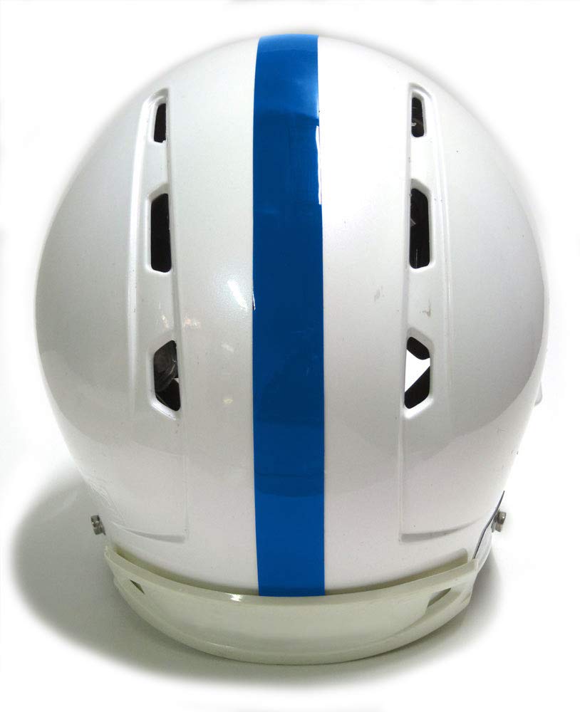 blue football helmet with white stripes Pro-Tuff Decals: Size SpeedFlex football helmet Model:13226-01 - 7'6