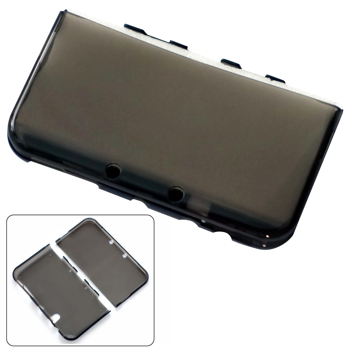 Axisiz New3DSLL TPUケース 保護カバー for Nintendo New3DSLL (Nintendo New3DS LL/XL) (クリアブラック)