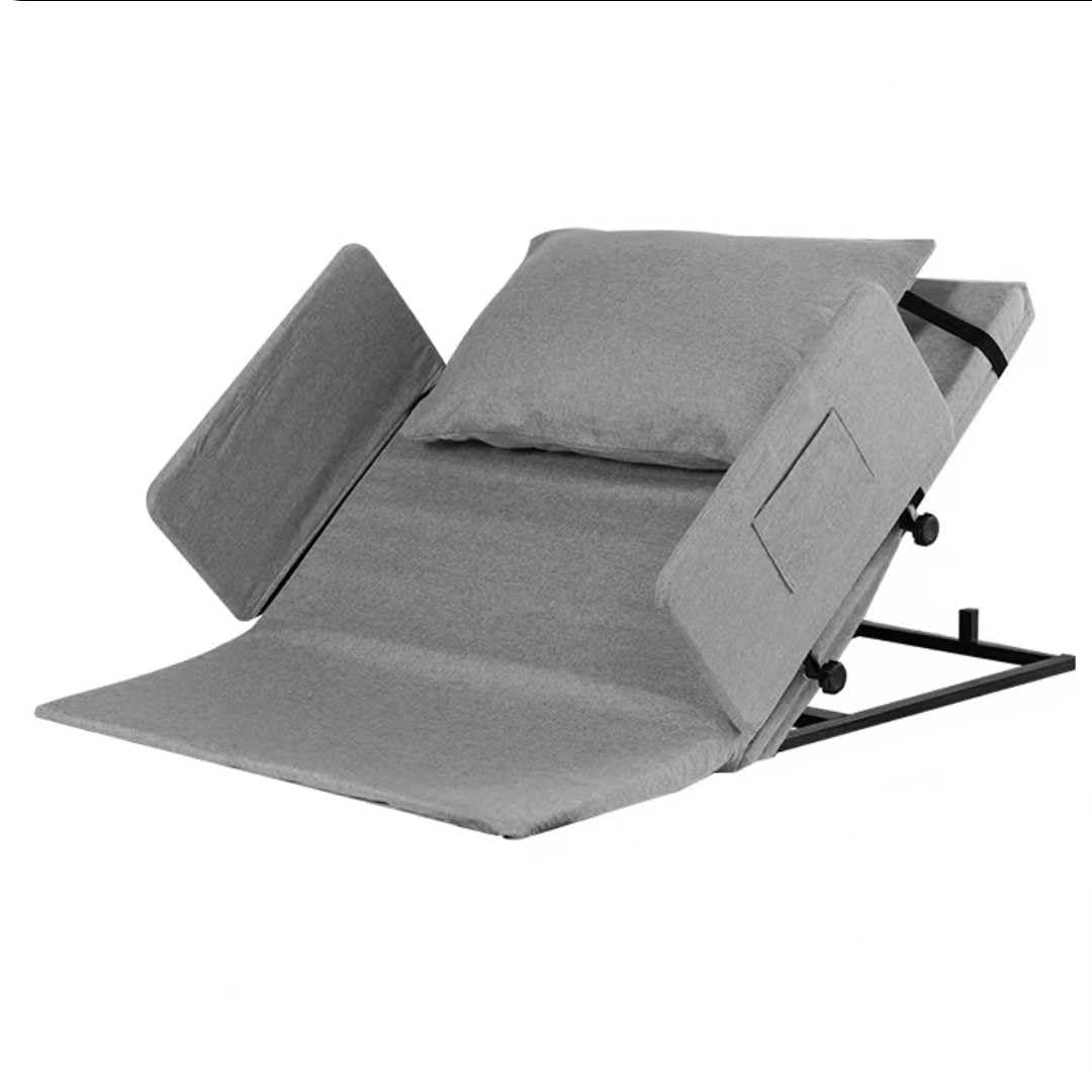 Adjustable Electric Bed Backrest, Lifting Bed Back Rest, Electric Lift Support Pillow, Portable Folding Sit-Up Neck Head and Lumbar Support, for The Elderly The Disabled