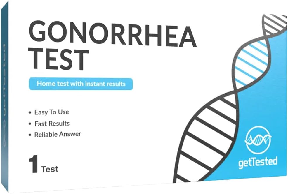 getTested Gonorrhea Test (1 Test) a Quick and efficient Way to detect Gonorrhea Infection, at-Home-Test Instant Result