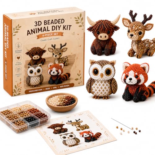 Kit de cuentas de gnomo 3D para bordado artesanal hecho a mano