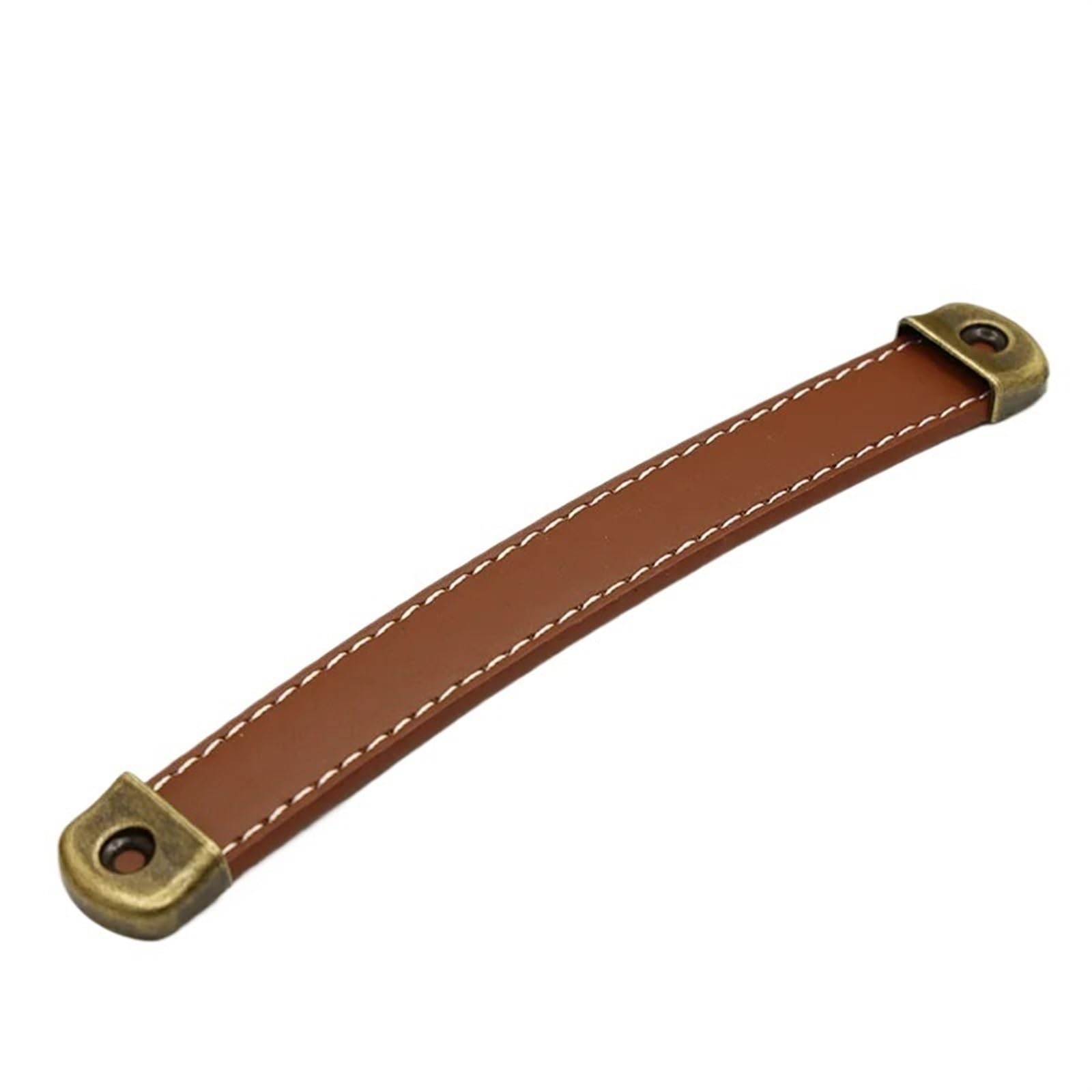Cqahdsevf Card Brown Leather Drawer Pulls, Leather Drawer Knobs Multicolor Brass 96-160Mm(,160Mm)